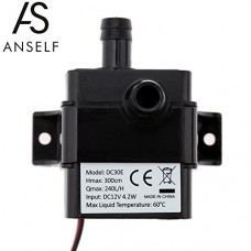 Anself Ultra-quiet DC12V 4.2W Water Oil Pump Waterproof Submersible for Pond Fountain Circulating - B01IBKJWNG
